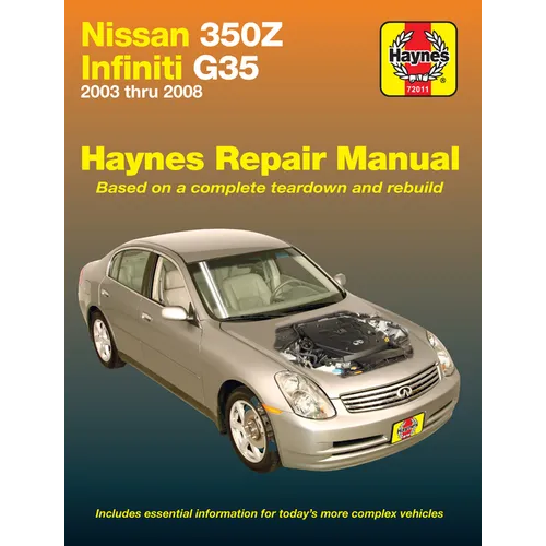 Nissan 350z & Infiniti G35 2003 Thru 2008 Haynes Repair Manual