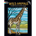 Wild Animals Stained Glass Coloring Book