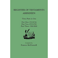 Register of Testaments: Aberdeen. Three Parts in One, 1715-1800