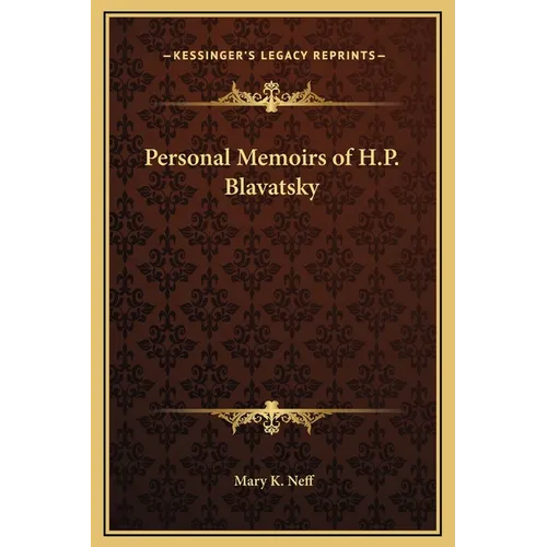 Personal Memoirs of H.P. Blavatsky