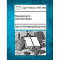 Blackstone's commentaries.