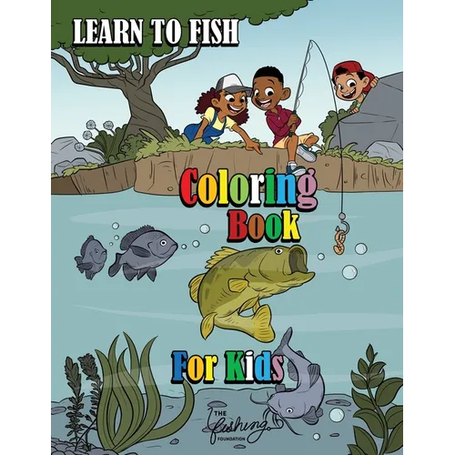 Learn to Fish Coloring Book for Kids