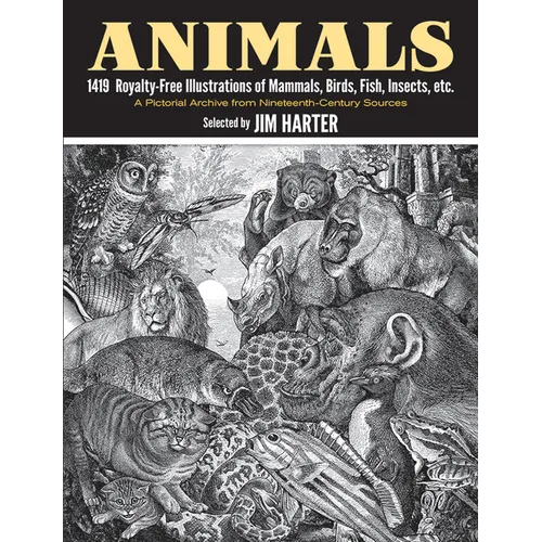 Animals: 1419 Royalty-Free Illustrations of Mammals, Birds, Fish, Insects, Etc.