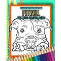 Pitbull Wet Noses Coloring Book: 40 Adorable Dog Illustrations Perfect For Pet Owners Rescues or People Who Enjoy The Lovable Pit Bull Breed