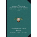 The History Of The Law Of Primogeniture In England And Its Effect Upon Landed Property (1878)