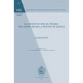 La Constitution Du Picard: Une Approche de la Notion de Langue