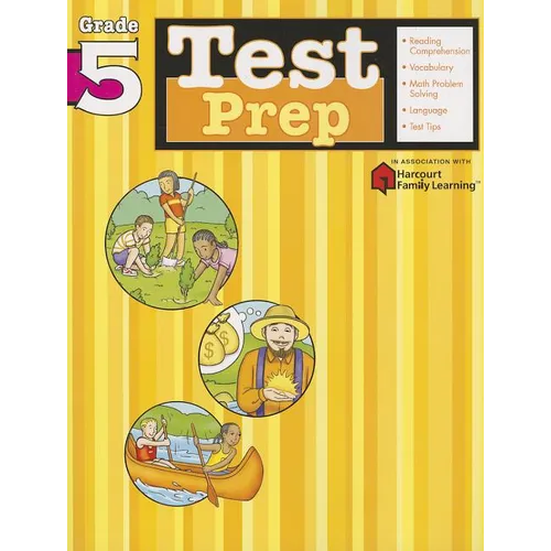 Test Prep: Grade 5 (Flash Kids Harcourt Family Learning)