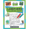 Landforms Coloring Book With Definitions Included: Teach Kids About Geography The Fun Way With Over 30 Landforms (And Biomes) To Color In. A Great Geo