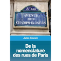 De la nomenclature des rues de Paris