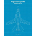 Airplane Blueprints Coloring Book for Grown-Ups 2