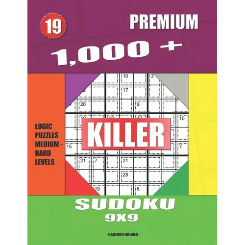 1,000 + Premium sudoku killer 9x9: Logic puzzles medium - hard levels