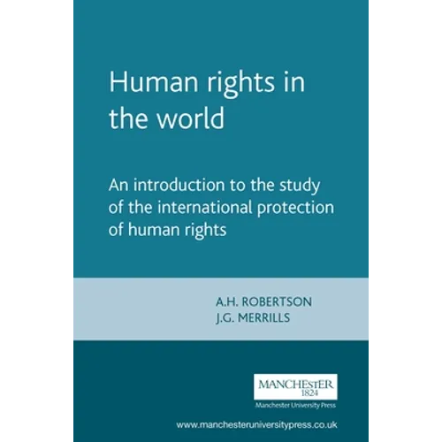 Human Rights in the World: An Introduction to the Study of the International Protection of Human Rights
