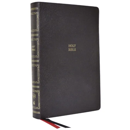 KJV Holy Bible: Paragraph-Style Large Print Thinline with 43,000 Cross References, Black Genuine Leather, Red Letter, Comfort Print (Thumb Indexed): K
