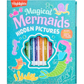Magical Mermaids Hidden Pictures: Kids Mermaid Coloring Book with Markers Featuring Over 40 Ready-To-Color Stickers, Hidden Pictures Scenes with Under