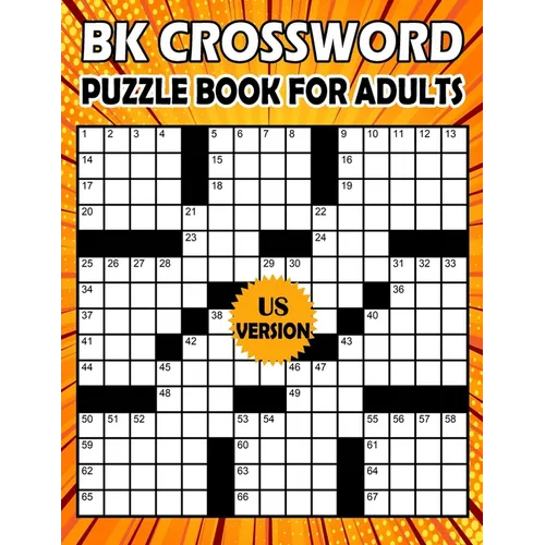 BK Crossword puzzle book for adults: Large print crossword book for adults & seniors - 80 Puzzle from (BK Bouchama) US Version