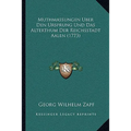 Muthmassungen Uber Den Ursprung Und Das Alterthum Der Reichsstadt Aalen (1773)