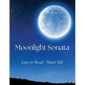 Moonlight Sonata: Easy to Read - Piano Tab