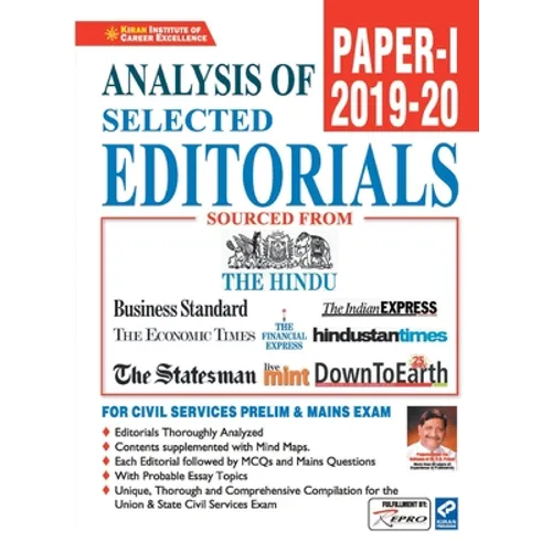 Analysis of Selected Editorials Paper-1 (2019-2020)