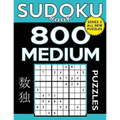 Sudoku Book 800 Medium Puzzles: Sudoku Puzzle Book With Only One Level of Difficulty