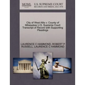 City of West Allis V. County of Milwaukee U.S. Supreme Court Transcript of Record with Supporting Pleadings
