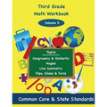 Third Grade Math Volume 5: Congruency and Similarity, Angles, Line Symmetry, Flips, Slides and Turns
