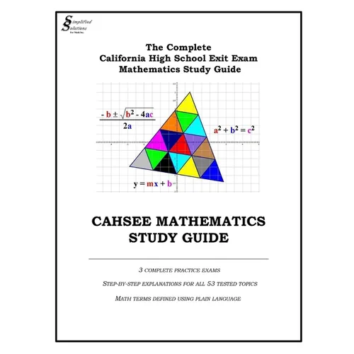 Cahsee Mathematics Study Guide