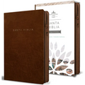 Biblia Reina Valera 1960 Letra Grande. Símil Piel Canela, Cremallera, Tamaño Manual / Spanish Bible Rvr 1960. Handy Size, Large Print, Leathersoft, Br