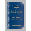 Middlesex County, Virginia Court Order Book (May 1783-April 1784) and Land Records (October 1785-1790)