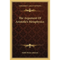 The Argument Of Aristotle's Metaphysics