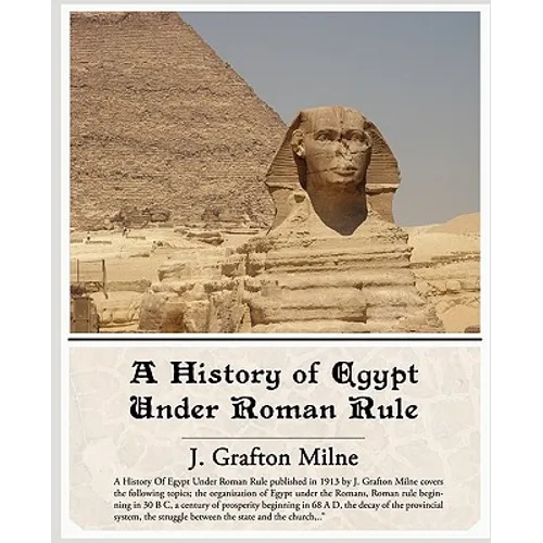 A History of Egypt Under Roman Rule