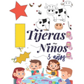 Tijeras Niños 3 Años: Libro de Cortar y Pegar, libro de actividades preescolar, libro recortar niños.