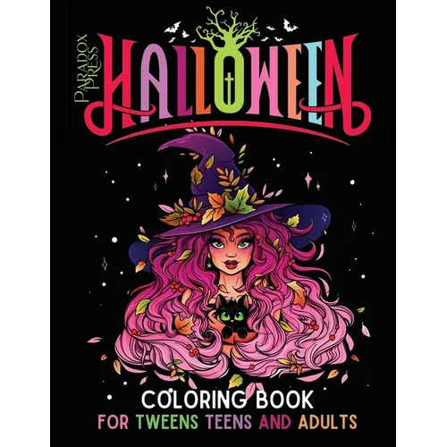 Halloween Coloring Book For Tweens Teens And Adults: Ideal gift idea. One sided pages - cutout and laminate for wall art and placemats.