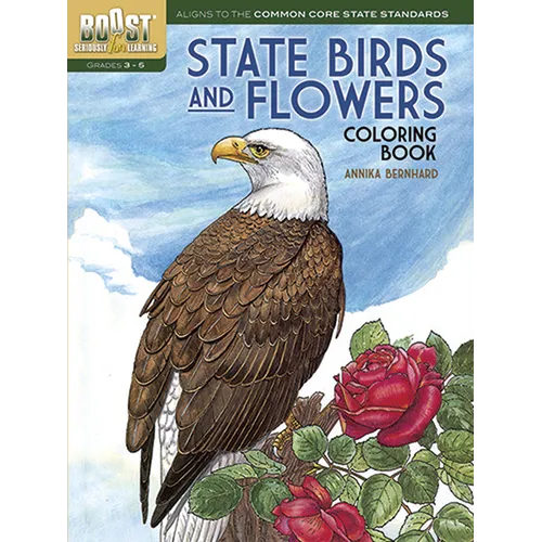 State Birds and Flowers Coloring Book