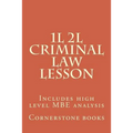 1L 2L Criminal Law Lesson: Includes high level MBE analysis