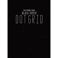 Black Paper Dot Grid Notebook: Hardback Black Dot Grid Paper Pad Book For Drawing, Doodling and Sketching - 8.5"x11" With 130 Black Pages For Gel Pen