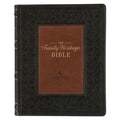 NLT Family Heritage Bible, Large Print Family Devotional Bible for Study, New Living Translation Holy Bible Faux Leather Flexible Cover, Additional In