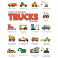 Toddler Coloring Book Trucks: Special Vehicles Cars coloring book for kids & toddlers - Boys & Girls - activity books for preschooler - kids ages 1-