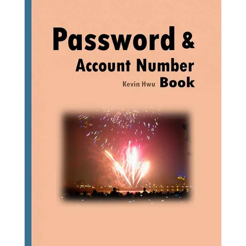 Pass word & Account Number Book: You no longer forget the bank password, keywords.