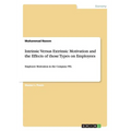 Intrinsic Versus Extrinsic Motivation and the Effects of those Types on Employees: Employee Motivation in the Company PEL