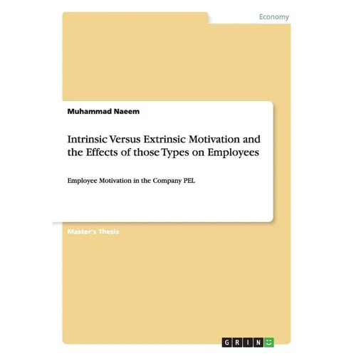 Intrinsic Versus Extrinsic Motivation and the Effects of those Types on Employees: Employee Motivation in the Company PEL