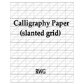 Calligraphy Paper (slanted grid): 200 Pages 8.5" X 11"