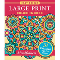 Mindfulness Large Print Coloring Book - Big and Simple Designs for All Ages