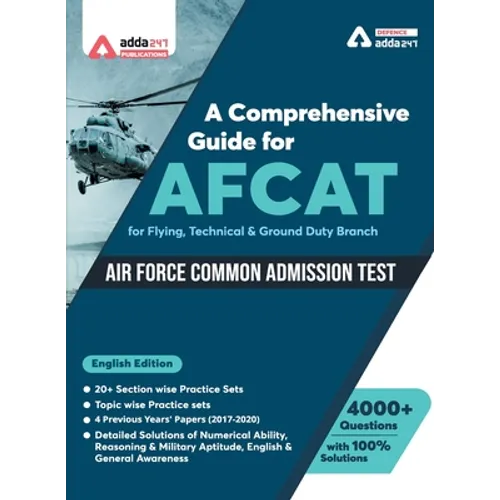 A Comprehensive Guide for AFCAT (English Medium)