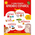 I learn spanish: Libro en color para aprender español para niños. Más de 300 palabras ilustradas de vocabulario en español y con activi