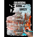 Colouring book for adults: city, houses, flowers, coloring books for adult, beautiful patterns and sketches to color