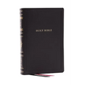 RSV Personal Size Bible with Cross References, Black Genuine Leather, (Sovereign Collection)