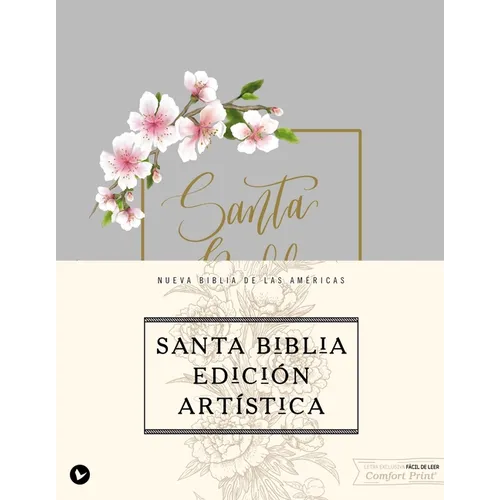 Nbla, Santa Biblia, Edición Artística, Tapa Dura/Tela, Arte Con Bordes Dorados, Palabras de Jesús En Rojo, Comfort Print