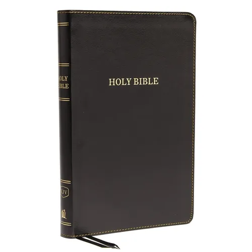 KJV, Thinline Bible, Standard Print, Imitation Leather, Black, Red Letter Edition