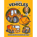 Construction Vehicles Coloring Book for Boys