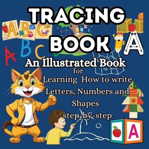 Tracing Book: An Illustrated Book for Learning Tracing letters for kids ages 3-5 Getting into Handwriting Practice for Kids Simply illustrated Letter